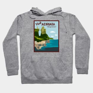 Adriata Travel Poster Hoodie